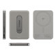 Vezeték nélküli PowerBank 5000 mAh, forgatható állvánnyal 20 W, MagSafe-kompatibilis, Qi2/USB-C, Titán, empower