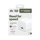 Utazóadapter Grand Prix USB-C, GaN, 30 W PD, ezüst-fehér, empower