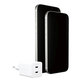 Utazóadapter Grand Prix 2x USB-C, GaN, 45 W PD, Ezüst-fehér, empower
