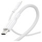USB-C kábel, 60 W, Racing, 1,2 m, ezüst-fehér, empower