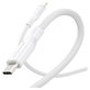 USB-C kábel, 240 W, Racing, 1,2 m, ezüst-fehér, empower