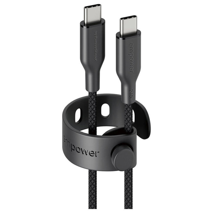 USB-C kábel, 240 W, Racing, 2 m, Space Black, empower
