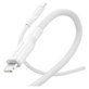 USB-C/Lightning kábel, 60 W, Racing, 1, 2 m, Ezüst-fehér, empower