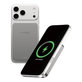 Vezeték nélküli PowerBank 10000 mAh, 20 W, MagSafe kompatibilis, Qi2/USB-C, Titán, empower
