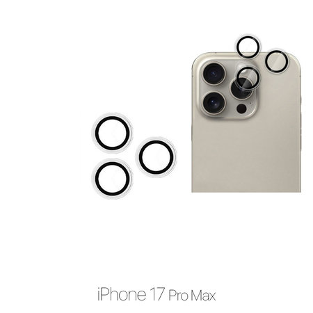 FixPremium Glass - Edzett Üveg Hátsó Kamerához Keret Nélkül iPhone 17 Pro Max