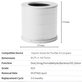 Xiaomi Smart Air Purifier 4 Compact - HEPA szűrő (Aktív szén) (White)