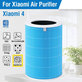 Xiaomi Mi Mijia Air Purifier 4 - HEPA szűrő (Antibakteriális) (Kék)
