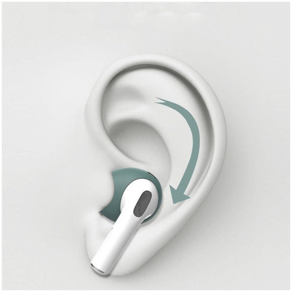 Csere Szilikon Fülillesztékek Apple AirPods 3 Fülhallgatóhoz, Fekete