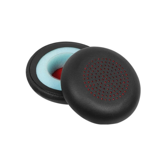 Csere Fülpárnák Poly Blackwire 5200, Voyager 5200 Fejhallgatóhoz, Memóriahab + PU Bőr, Fekete, 1 Pár