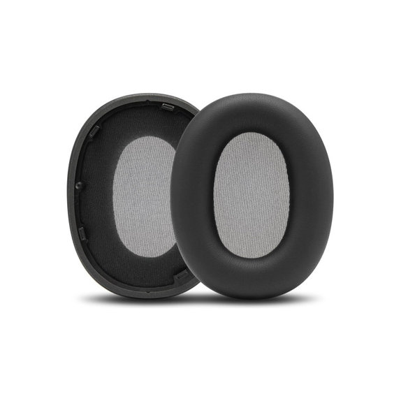 Csere Fülpárnák Sony WH-1000XM6 Fejhallgatóhoz, Memóriahab + PU Bőr, Fekete, 1 Pár