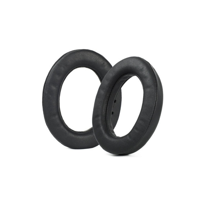 Csere Fülpárnák Sennheiser HD490 Pro, HD490 Pro Plus Fejhallgatóhoz, Memóriahab + PU Bőr, Fekete, 1 Pár
