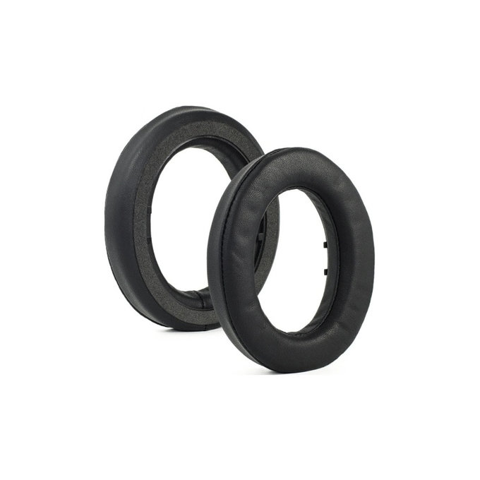 Csere Fülpárnák Sennheiser HD490 Pro, HD490 Pro Plus Fejhallgatóhoz, Memóriahab + PU Bőr, Fekete, 1 Pár