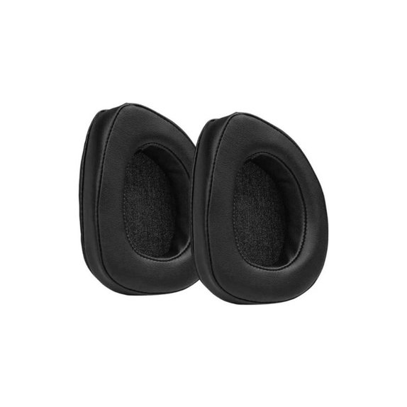 Csere Fülpárnák Asus ROG Delta, Delta S Fejhallgatóhoz, Memóriahab + PU Bőr, Fekete, 1 Pár