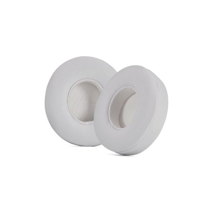 Csere Fülpárnák Beats Solo 4 Fejhallgatóhoz, Memóriahab + PU Bőr, Fehér, 1 Pár