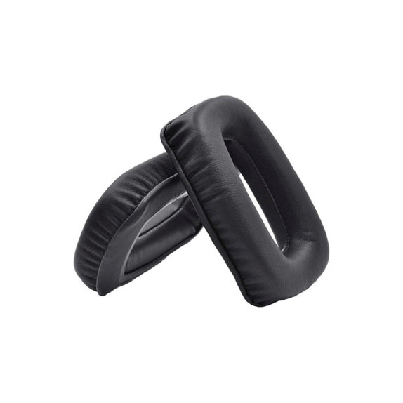 Csere Fülpárnák Beyerdynamic DT 100, DT 150, DT 190 Fejhallgatóhoz, Memóriahab + PU Bőr, Fekete, 1 Pár