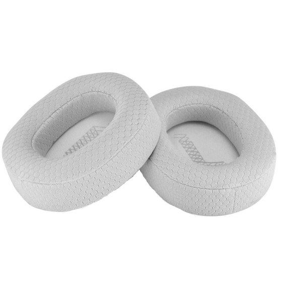 Csere Fülpárnák JBL Live 650BTNC, 660NC, E65BTNC, Duet NC Fejhallgatóhoz, Memóriahab + Textil, Szürke, 1 Pár