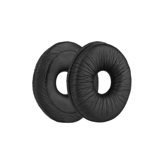 Csere Fülpárnák Panasonic Technics RP-DJ1200, RP-DJ1205, RP-DJ1210 Fejhallgatóhoz, Memóriahab + PU Bőr, Fekete, 1 Pár