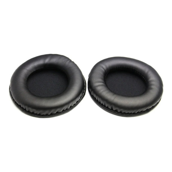 Csere Fülpárnák Philips SHM1900, SHP1900 Fejhallgatóhoz, Memóriahab + PU Bőr, Fekete, 1 Pár