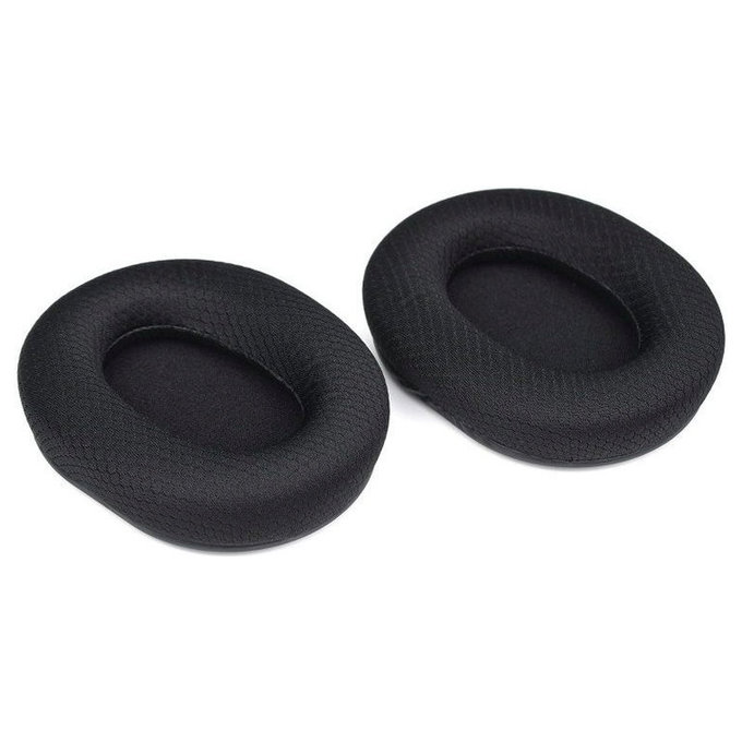 Csere Fülpárnák Razer Blackshark V2, V2X, V2 Pro, V2 SE Fejhallgatóhoz, Memóriahab + Textil, Fekete, 1 Pár