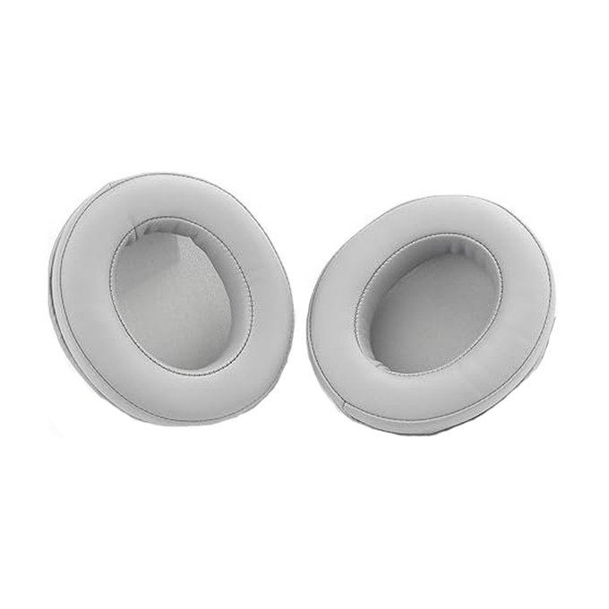 Csere Fülpárnák Razer Nari és Kraken Fejhallgatóhoz, Memóriahab + PU Bőr + Neoprén, Szürke, 1 Pár