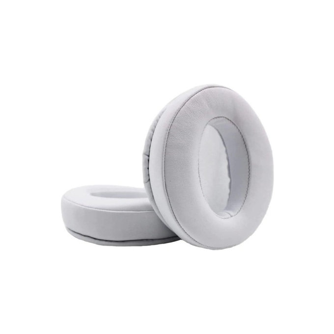 Csere Fülpárnák Sennheiser HD300, 300BT, 4.50BTNC Fejhallgatóhoz, Memóriahab + PU Bőr, Fehér, 1 Pár