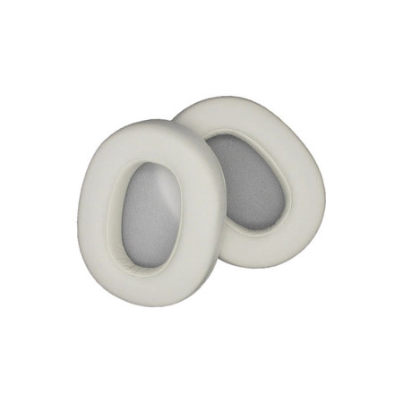 Csere Fülpárnák Sony WH-ULT900N Fejhallgatóhoz, Memóriahab + PU Bőr, Fehér, 1 Pár