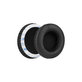 Csere Fülpárnák SteelSeries Siberia 200, V1, V2, V3 Prism Fejhallgatóhoz, Memóriahab + PU Bőr, Fekete, 1 Pár