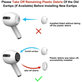 Csere szilikon fülillesztékek Apple AirPods 3 Pro készülékhez, 3 db-os szett (L, M, S), Fehér