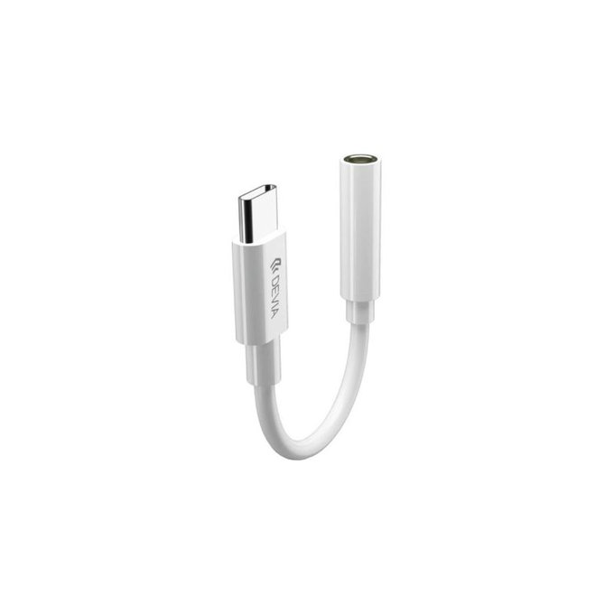 Smart adapter 3,5mm Jack / USB-C, fehér, Devia