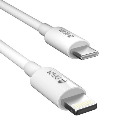 Lightning / USB-C kábel Smart, PD 27W, 2m, fehér, Devia
