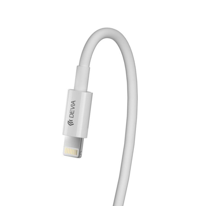 Lightning / USB-C kábel Smart, PD 27W, 2m, fehér, Devia