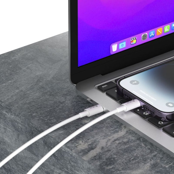 Lightning / USB-C kábel Smart, PD 27W, 2m, fehér, Devia