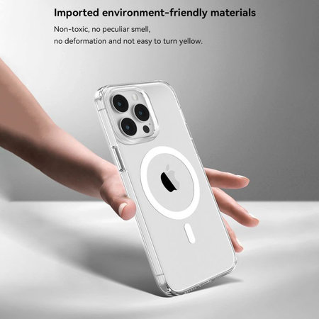 MagSafe Elemental tok iPhone 15, átlátszó, Devia