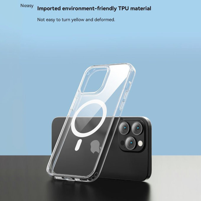 MagSafe Clear tok iPhone 15 Pro, átlátszó, Devia