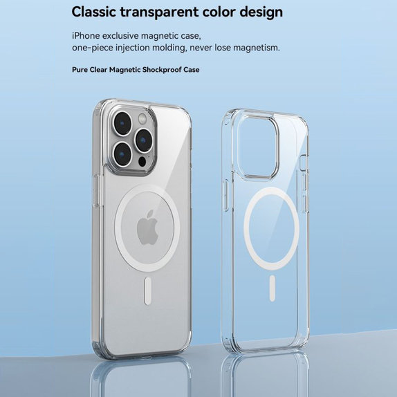 MagSafe Clear tok iPhone 15 Plus, átlátszó, Devia