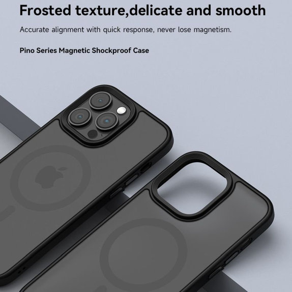 MagSafe Pino tok iPhone 15 Plus, fekete, Devia
