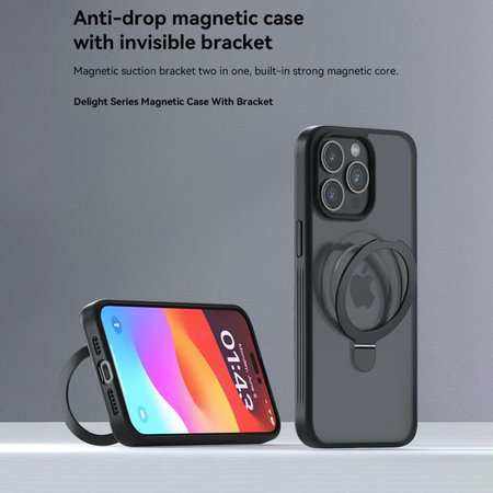 MagSafe Delight tok iPhone 15 Pro Max, fekete, Devia