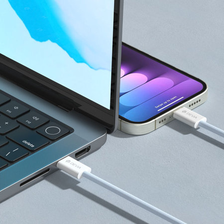 USB-C / USB-C kábel Smart, PD 60W, 1m, fehér, Devia