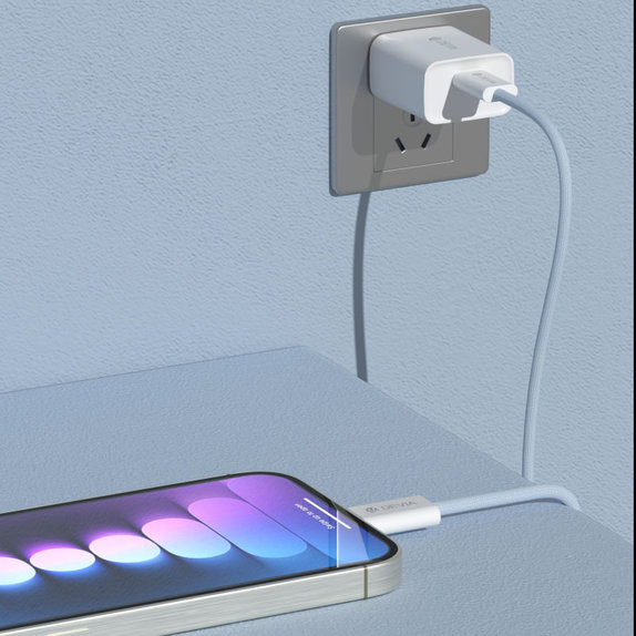 USB-C / USB-C kábel Smart, PD 60W, 1m, fehér, Devia