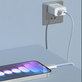 USB-C / USB-C kábel Smart, PD 60W, 1m, fehér, Devia