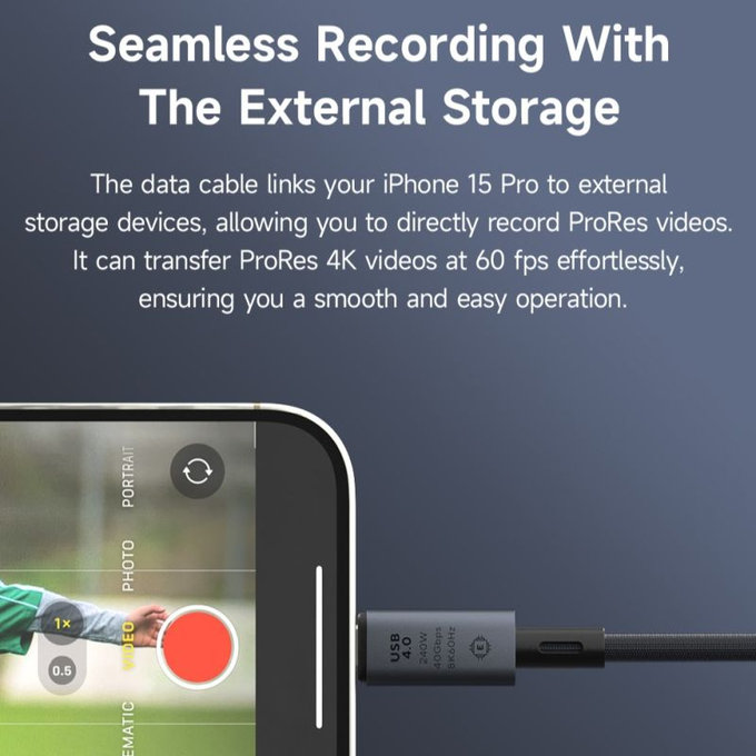 USB-C / USB-C kábel Extreme Speed, 240W, 8K 60Hz, 1m, fekete, Devia