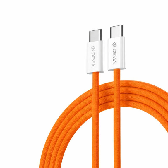 USB-C / USB-C kábel Smart, PD 60W, 1m, narancssárga, Devia