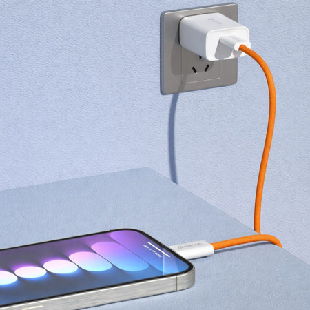 USB-C / USB-C kábel Smart, PD 60W, 1m, narancssárga, Devia
