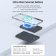 MagSafe PowerBank Extreme Speed Mini kijelzővel, PD 20W, 5000mAh, Space Grey, Devia