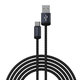 USB / USB-C kábel Gracious, 2.1A, 2m, fekete, Devia