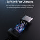 USB / USB-C kábel Gracious, 2.1A, 2m, fekete, Devia