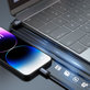 Lightning / USB kábel Gracious, 2,4A, 1m, fekete, Devia