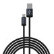 Lightning / USB kábel Gracious, 2,4A, 2m, fekete, Devia
