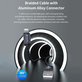 Lightning / USB kábel Gracious, 2,4A, 2m, fekete, Devia