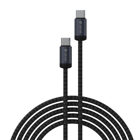 USB-C / USB-C kábel Gracious, PD 60W, 2m, fekete, Devia